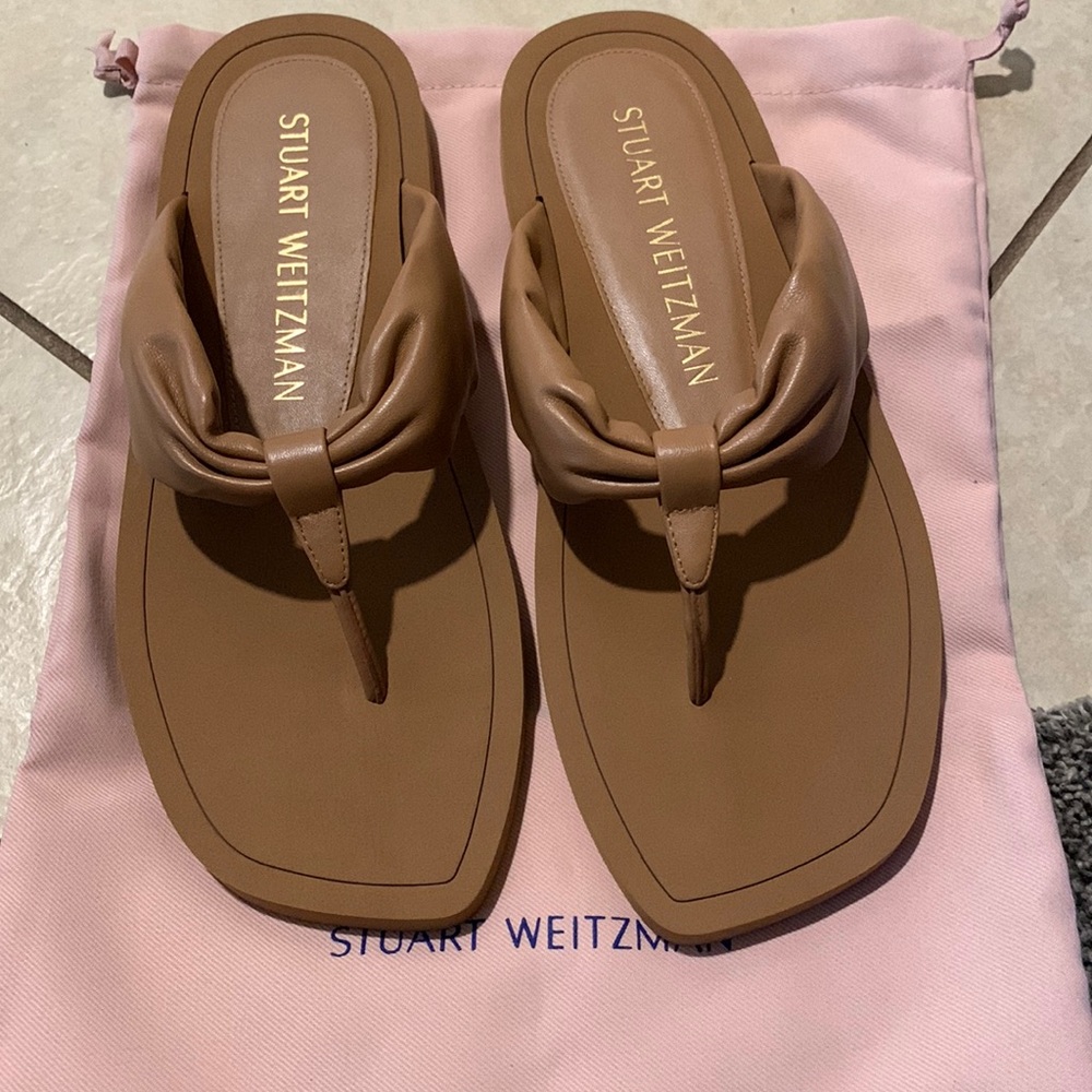 Stuart Weitzman Cassie Sandal Tan size 10